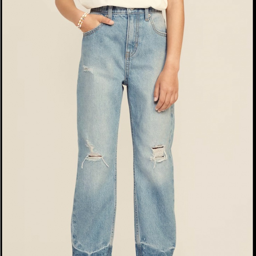 Old Navy slouchy straight girls jeans size 14